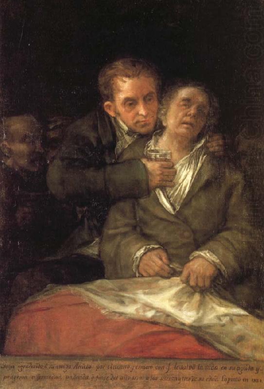 Self-Portrait with Dr Arrieta, Francisco Goya